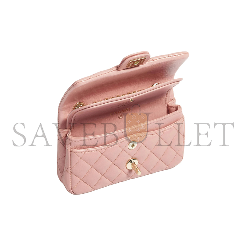 Ch*el classic mini bag with hook ap4760 (12*8*5cm)